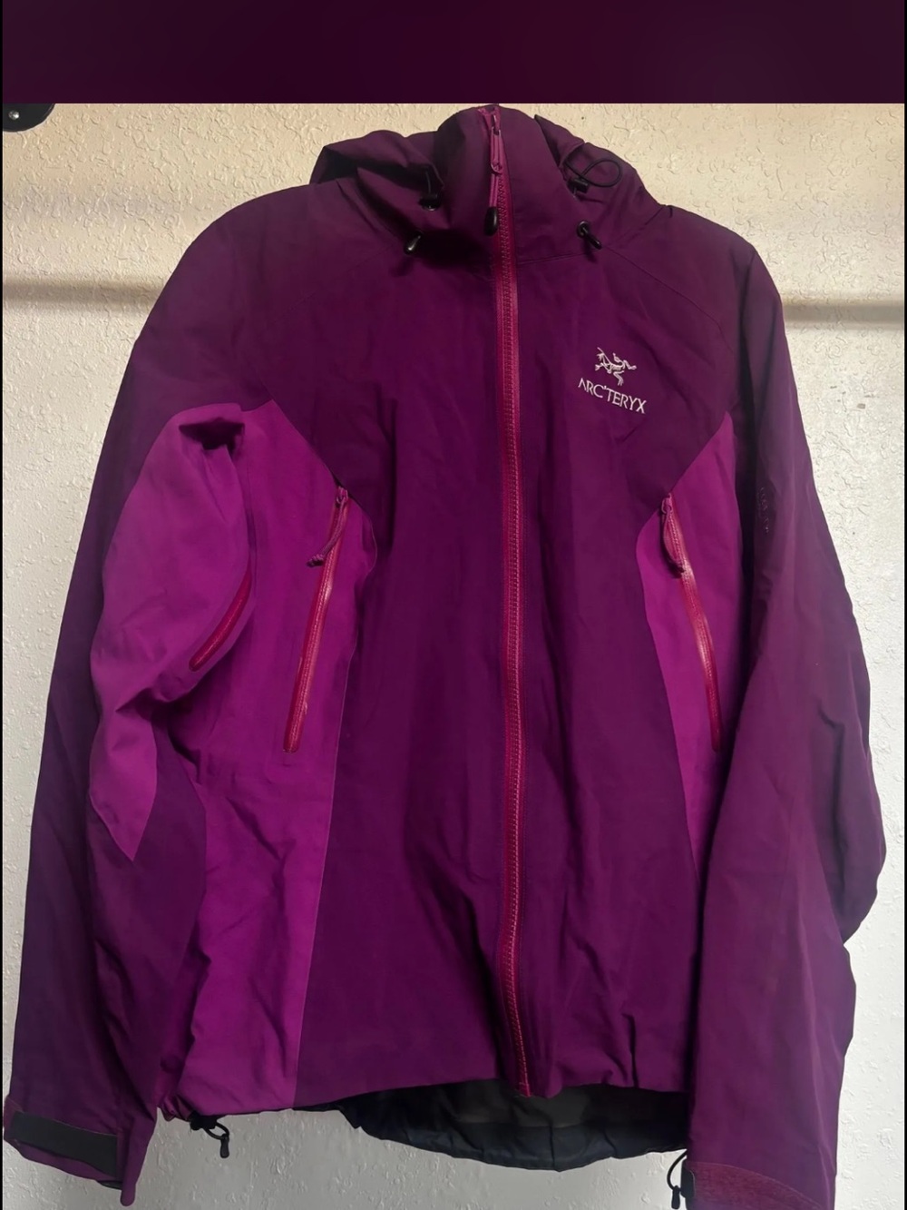 Arc'teryx Women's Two-Tone Purple Ski Jacket with Hood